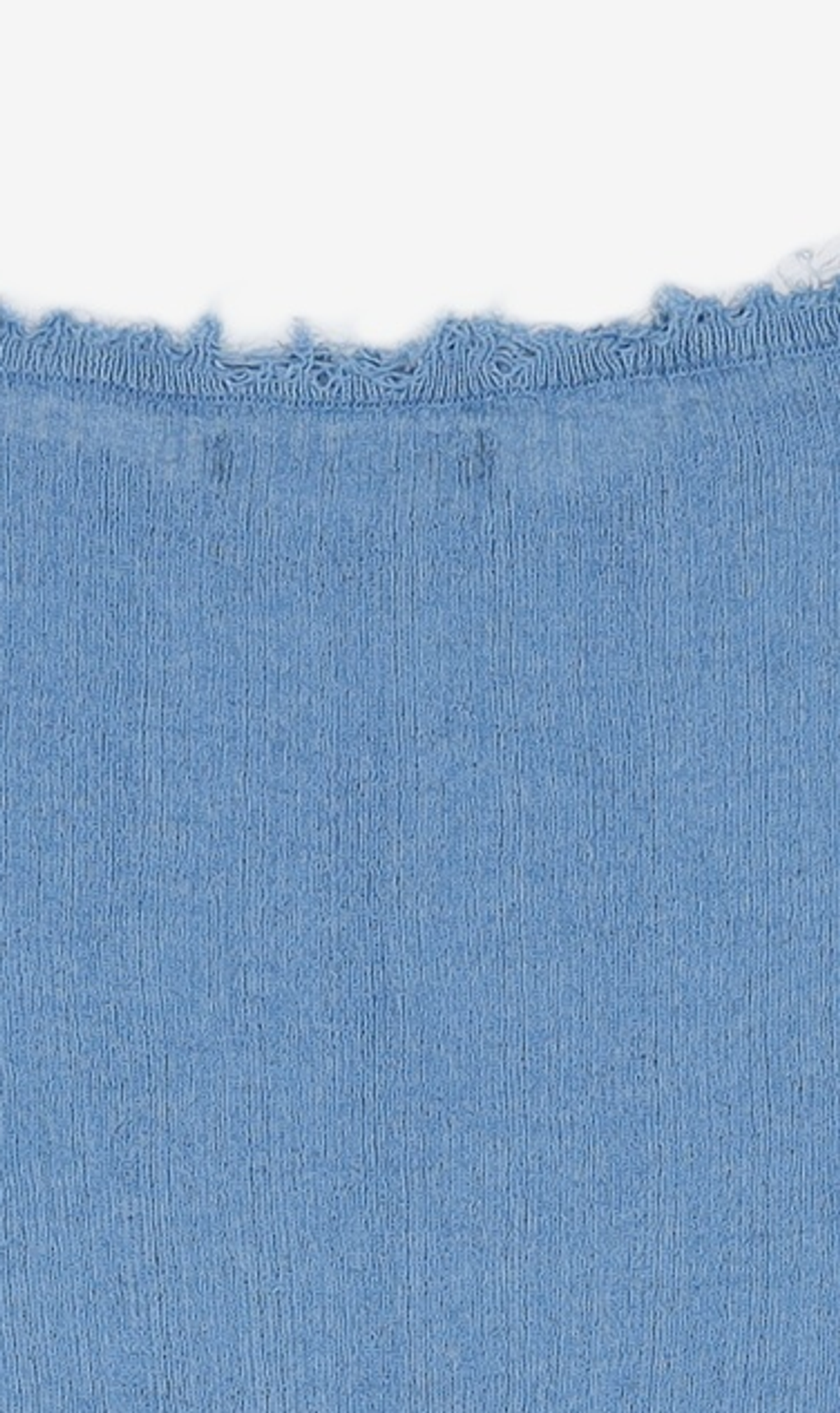 다이애그널(DIAGONAL) RIBBED SEE THROUGH KNIT (blue) XS