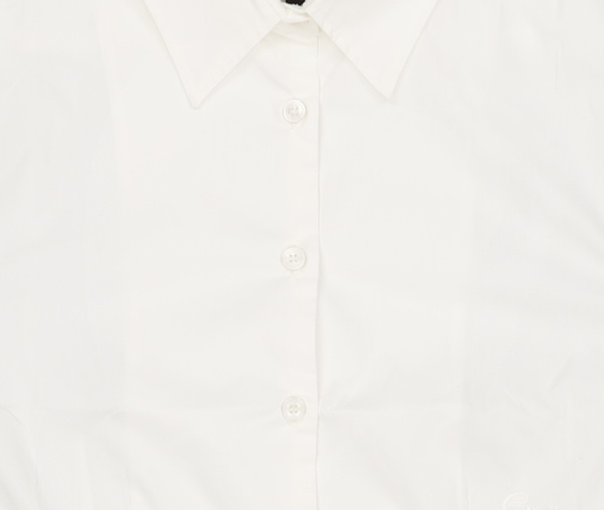 제너럴 아이디어(GENERAL IDEA) 링클프리 반팔 크롭 셔츠 [WHITE] / WBD2L03516 M