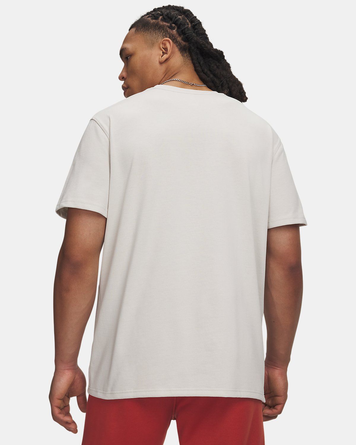 언더아머(UNDERARMOUR) 남성 UA 로고 엠브로이더드 헤비웨이트 반팔1373997-110