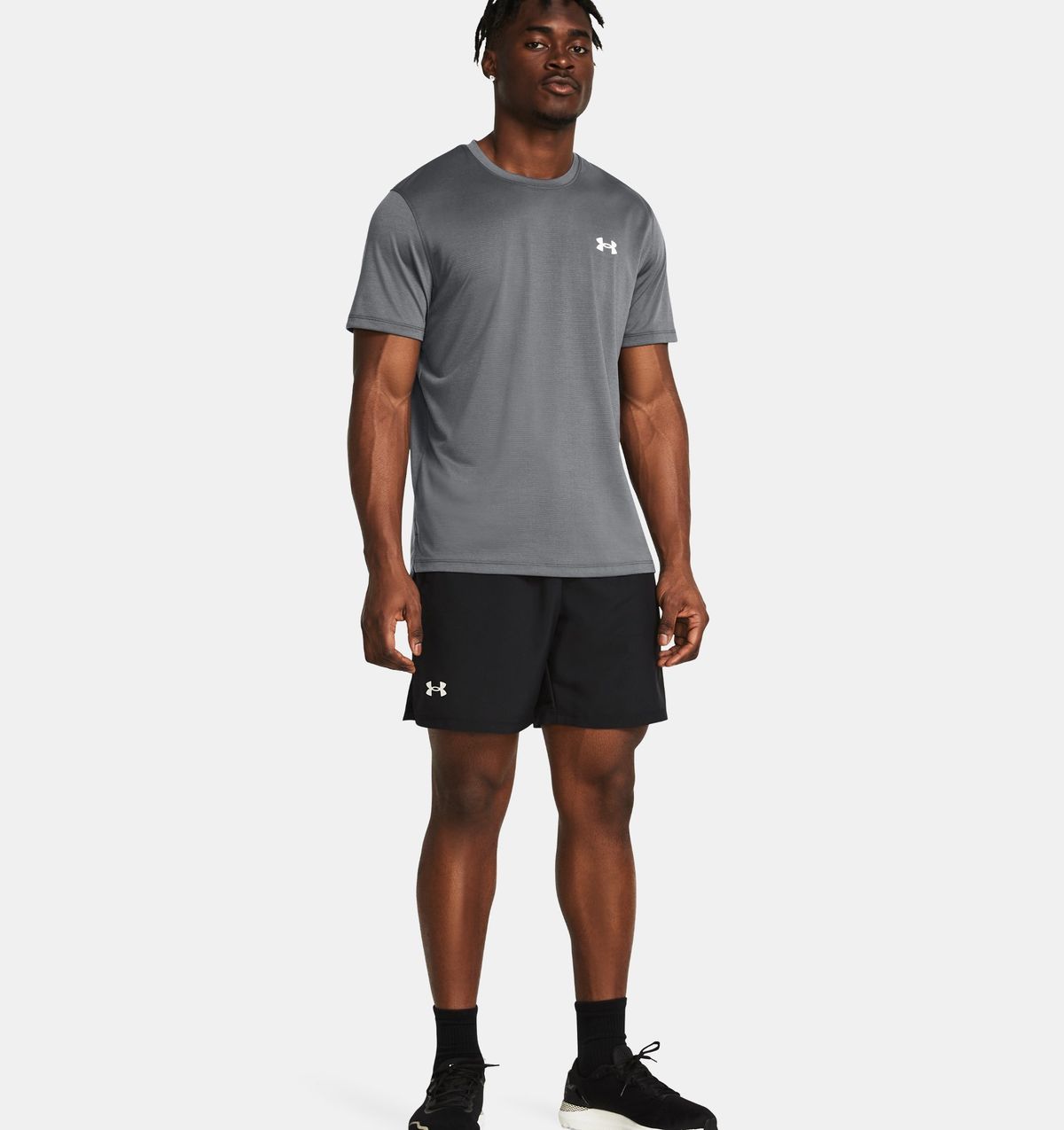 언더아머(UNDERARMOUR) 남성 UA 론치 언라인드 7인치 쇼츠1382622-001
