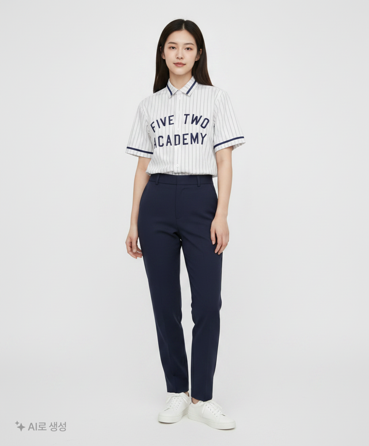 오아이오아이 컬렉션(OIOI COLLECTION) SEERSUCKER BASEBALL SHIRTS [GREY] M