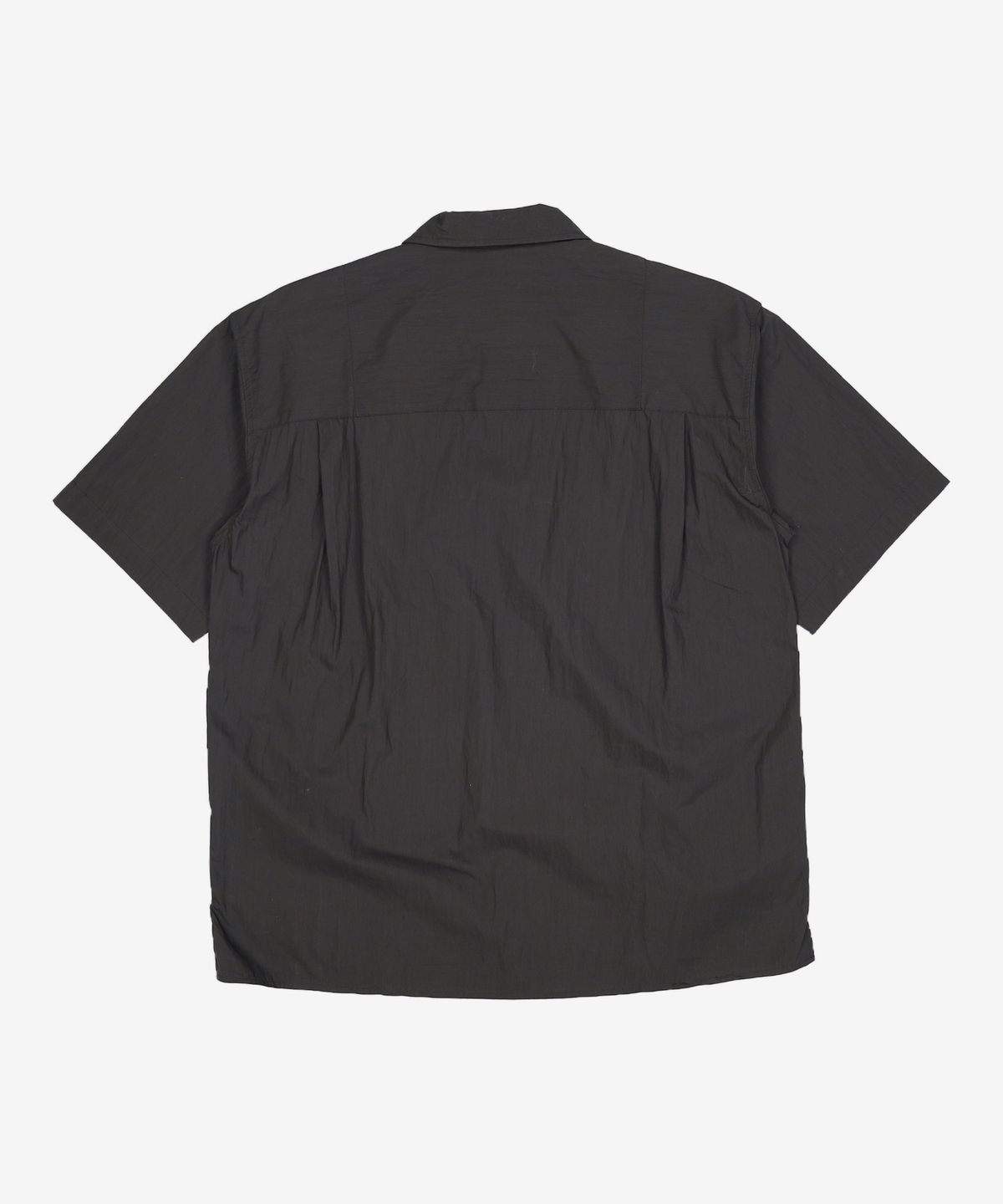 넌블랭크(NONBLANK) 네츄럴 링클 하프 슬리브 셔츠_BLACK S