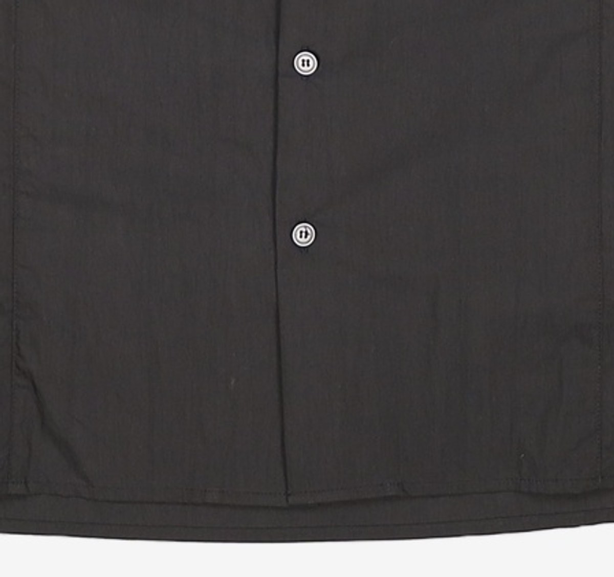 넌블랭크(NONBLANK) 네츄럴 링클 하프 슬리브 셔츠_BLACK S