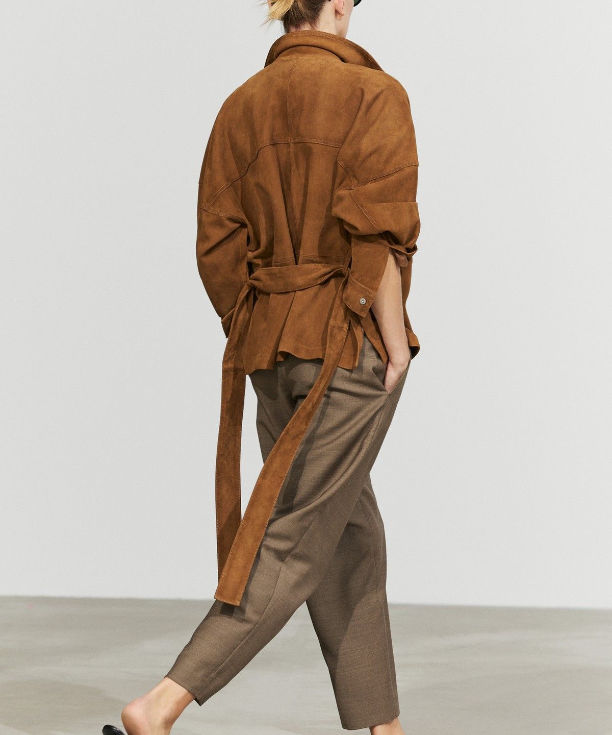 마시모두띠(MASSIMO DUTTI) 100% 울 멜란지 수트 팬츠