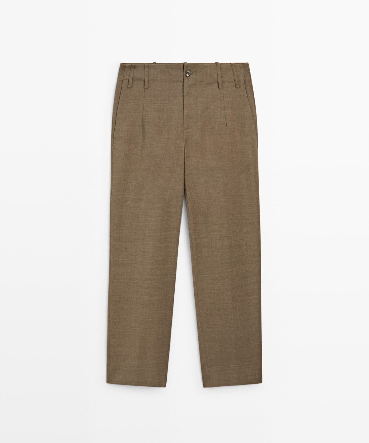 마시모두띠(MASSIMO DUTTI) 100% 울 멜란지 수트 팬츠
