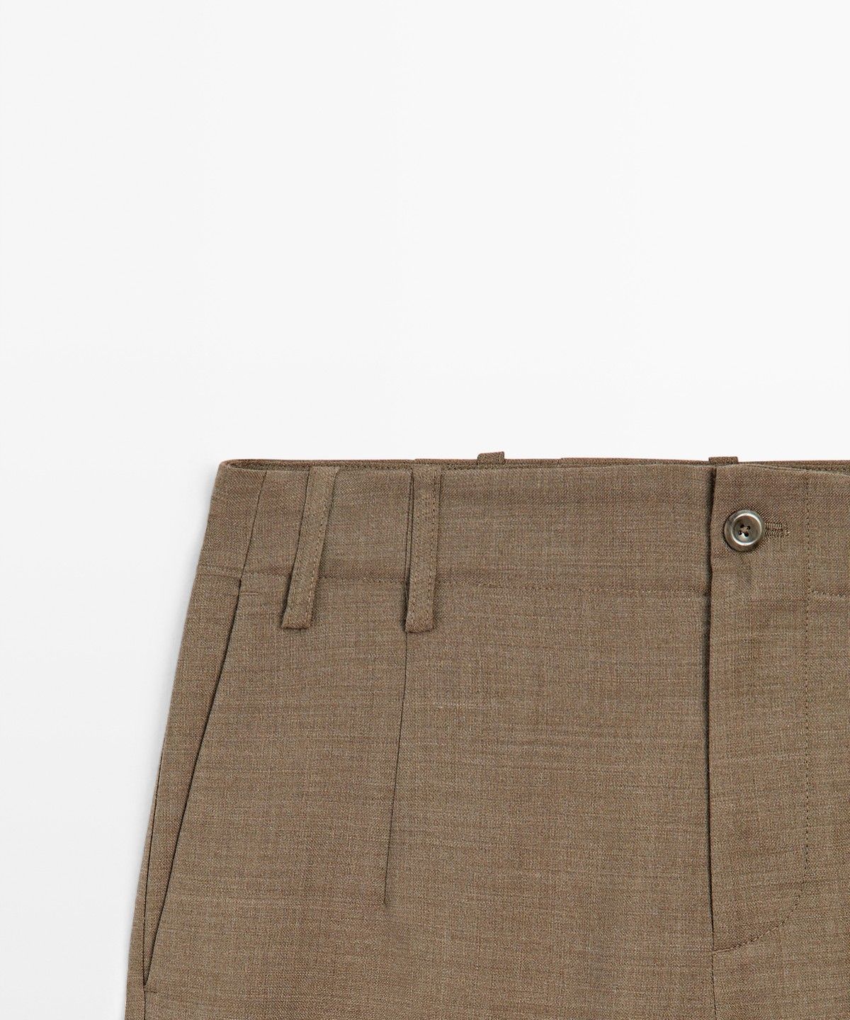 마시모두띠(MASSIMO DUTTI) 100% 울 멜란지 수트 팬츠