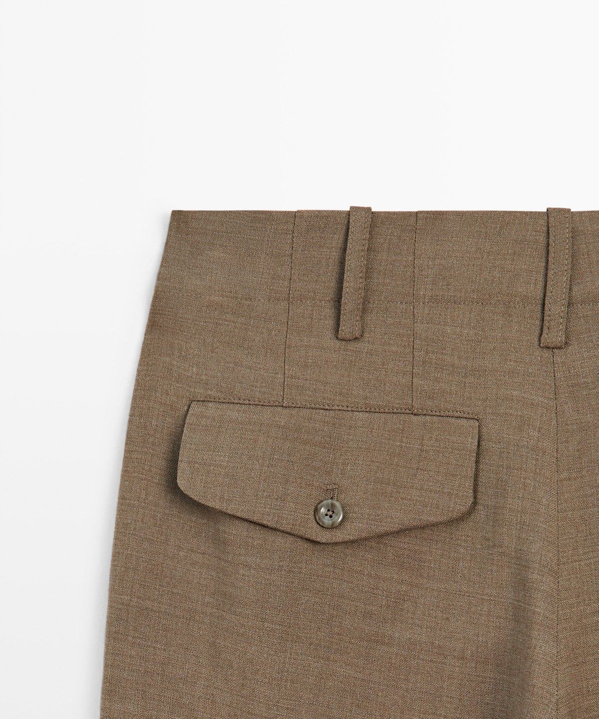 마시모두띠(MASSIMO DUTTI) 100% 울 멜란지 수트 팬츠