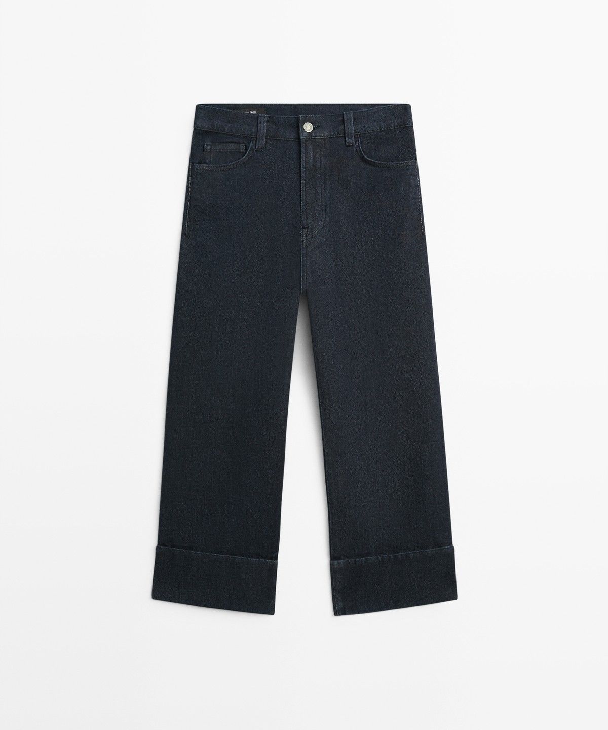 마시모두띠(MASSIMO DUTTI) 턴업 디테일 카프리 진