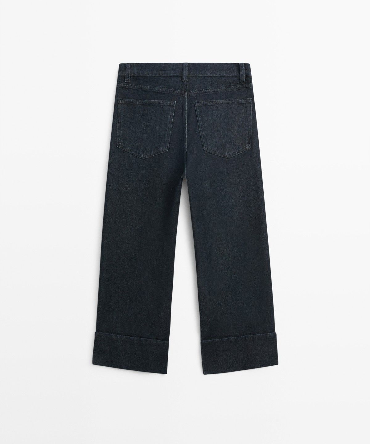 마시모두띠(MASSIMO DUTTI) 턴업 디테일 카프리 진