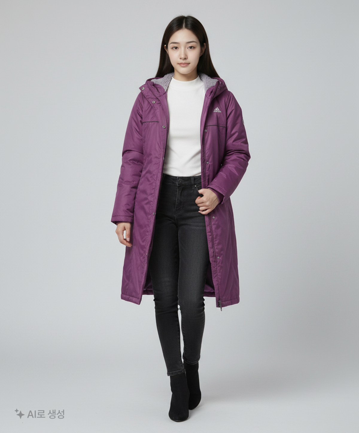 아디다스(ADIDAS) 롱 패딩/롱 헤비 아우터 M