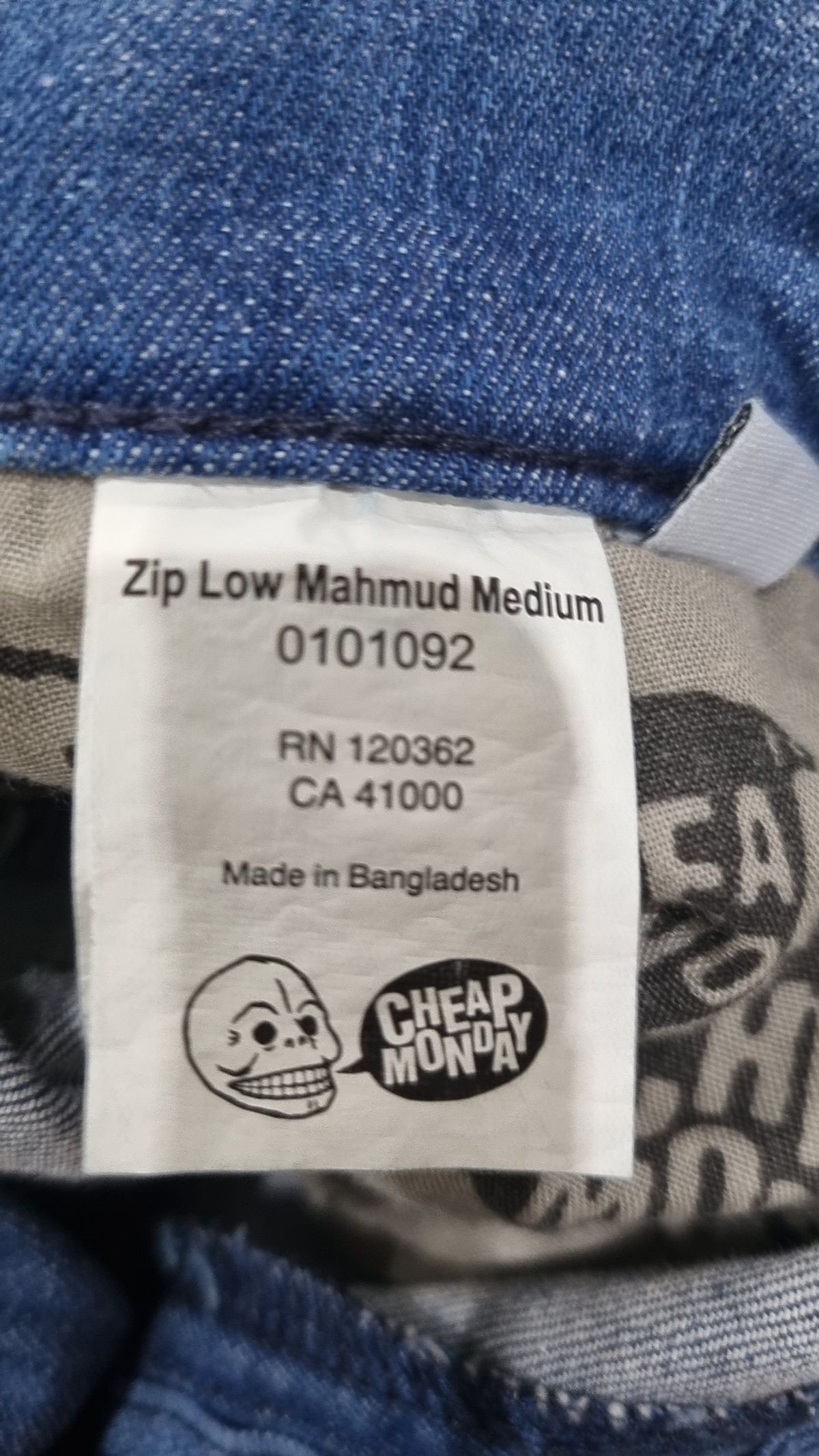칩먼데이(CHEAP MONDAY) ZIP LOW MAHMUD MEDIUM 0101092 L32 32