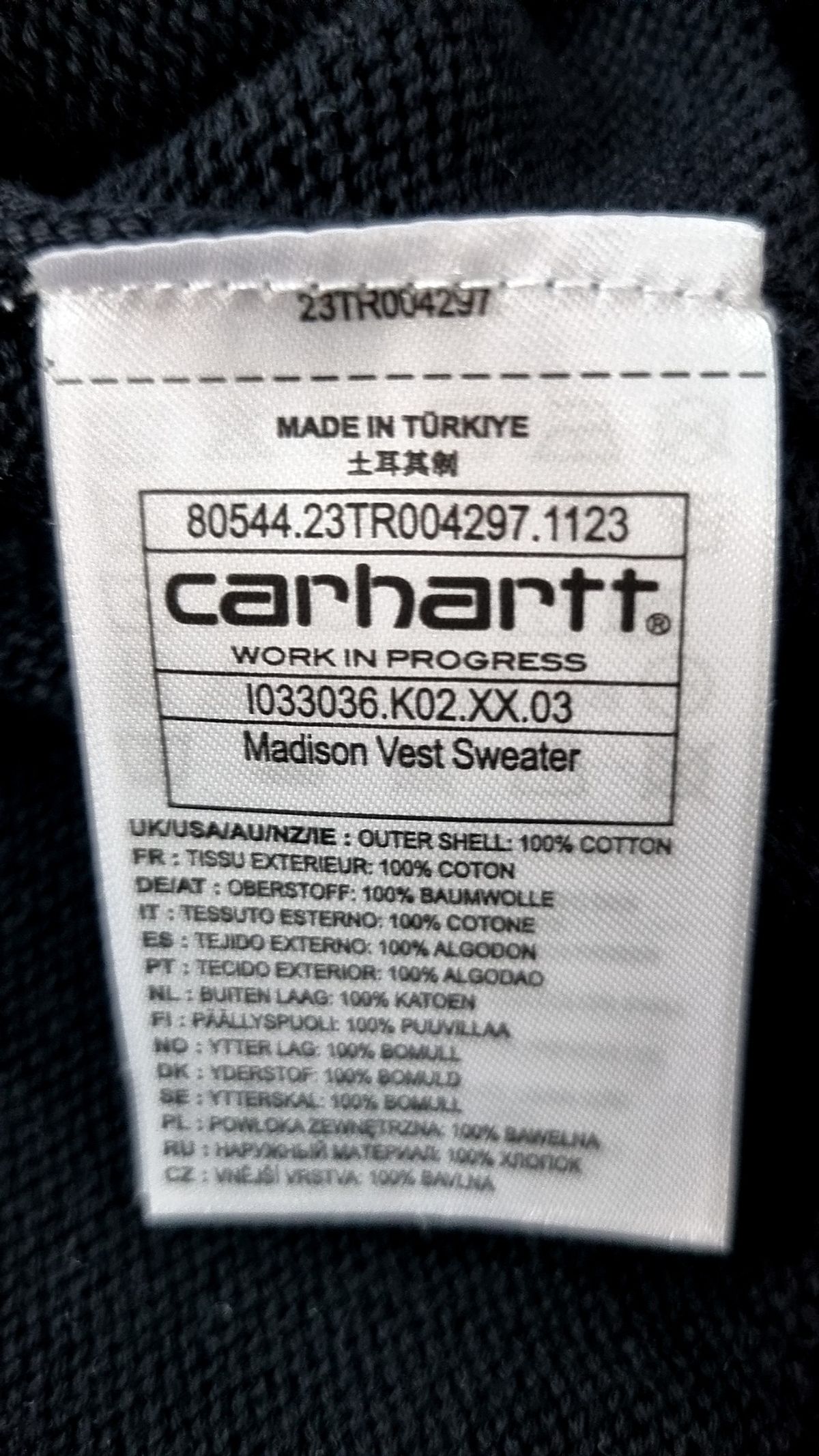 칼하트WIP(CARHARTT WIP) 베스트 L