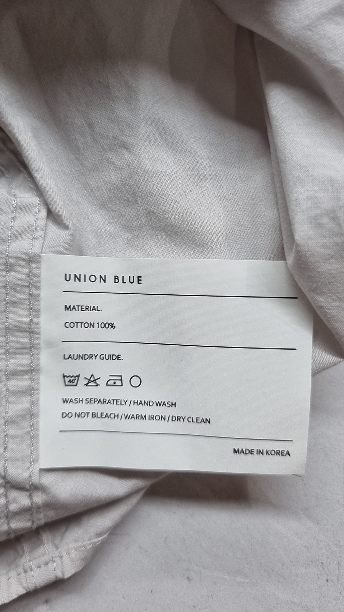 유니온블루(UNION BLUE) 캐주얼 셔츠 S