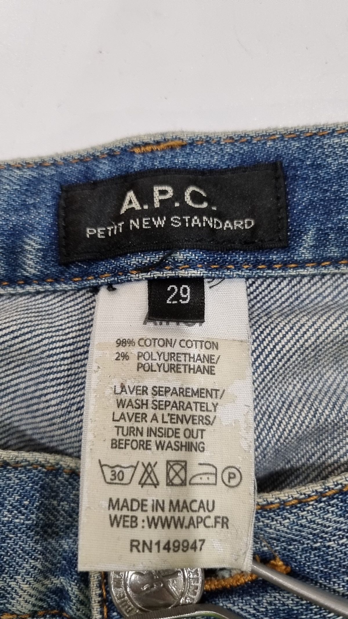 아페쎄(A.P.C.) 청/데님 팬츠 29