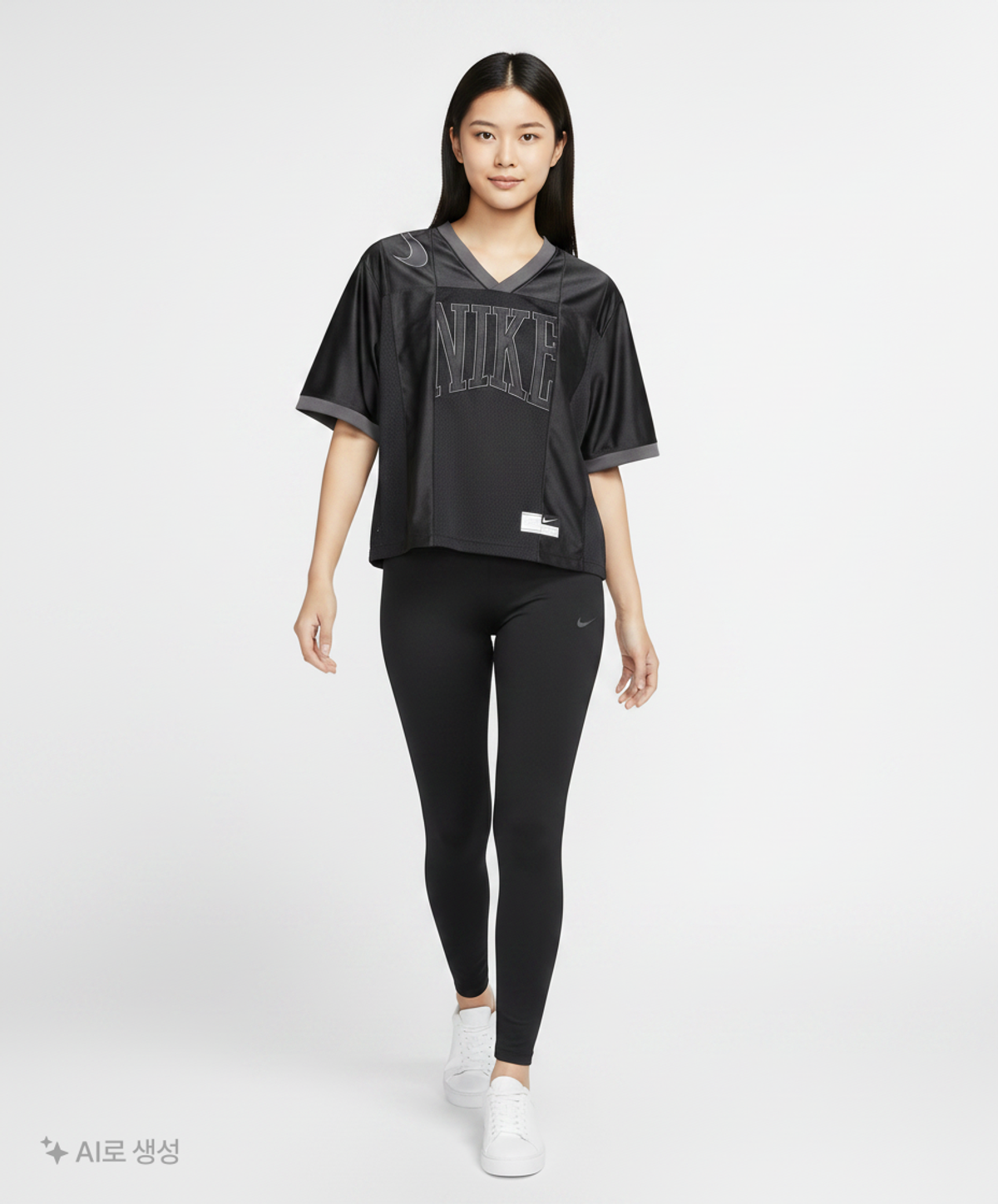나이키(NIKE) 스포츠웨어 스트리트 오버사이즈 반소매 그래픽 저지 W - 블랙:앤트러사이트 / HJ0281-010 M