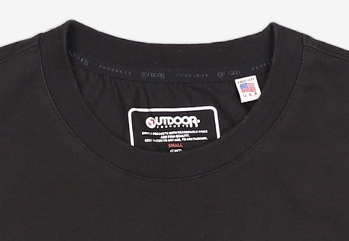 아웃도어 프로덕츠(OUTDOOR PRODUCTS) 프론트 로고 크롭 티셔츠 FRONT LOGO CROPPED T-SHIRT S