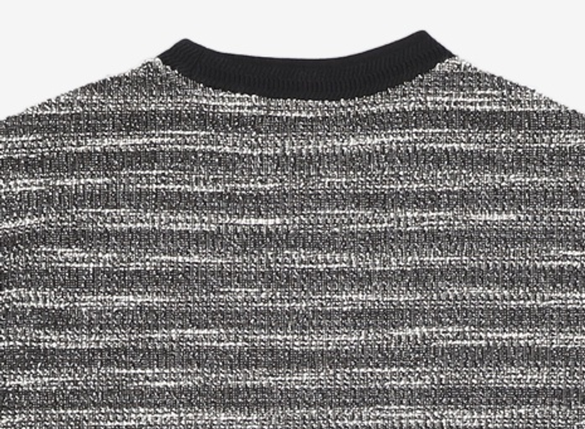 메종미네드(MAISON MINED) MIXED BOUCLE KNIT LONG SLEEVE BLACK S