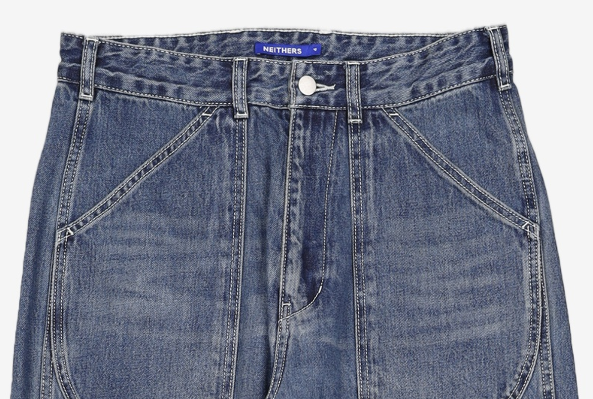 네이더스(NEITHERS) FRONTMAN DENIM PANTS (WASHED BLUE) 4