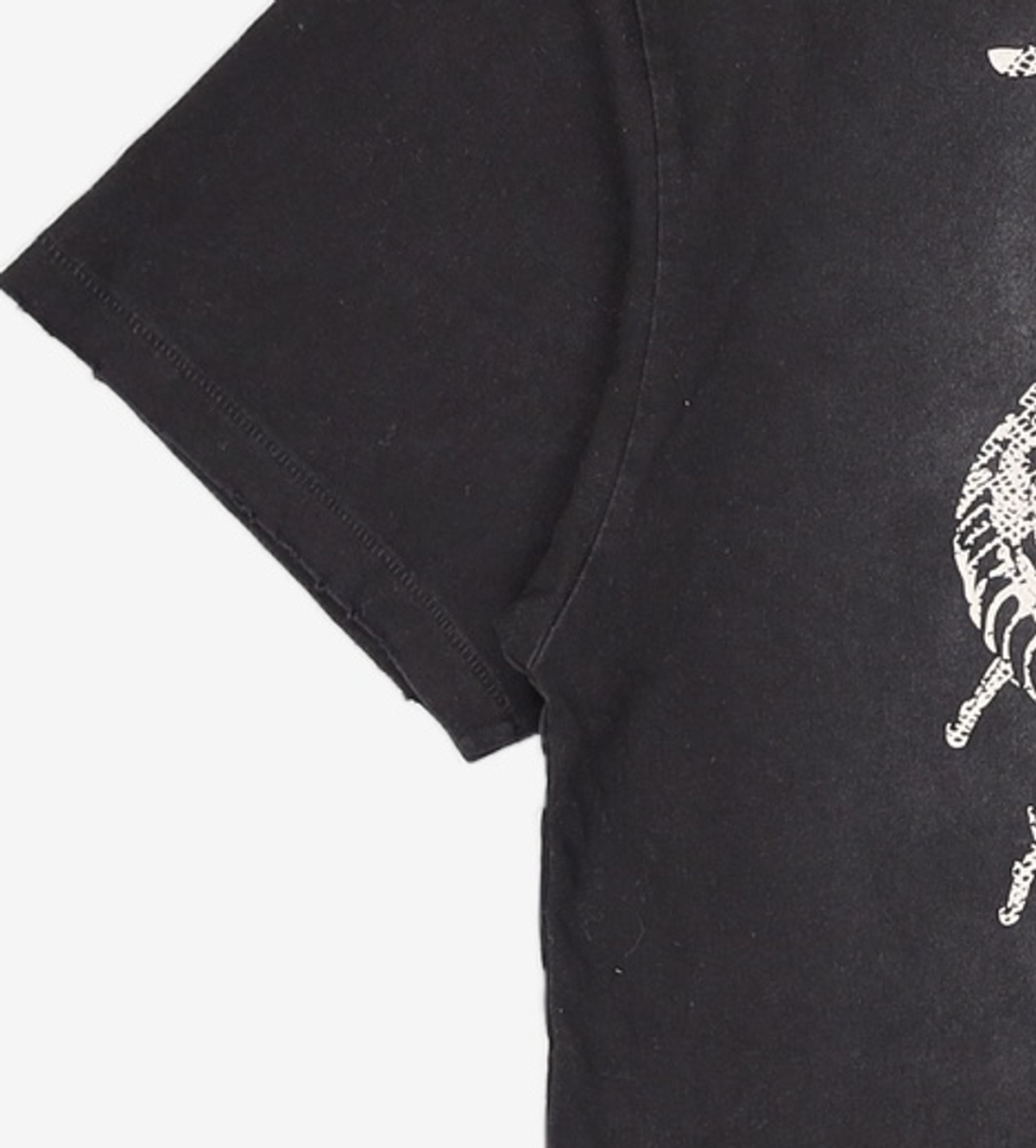 이티씨이(ETCE) WASHED BONE SNAKE TEE (BLACK) M