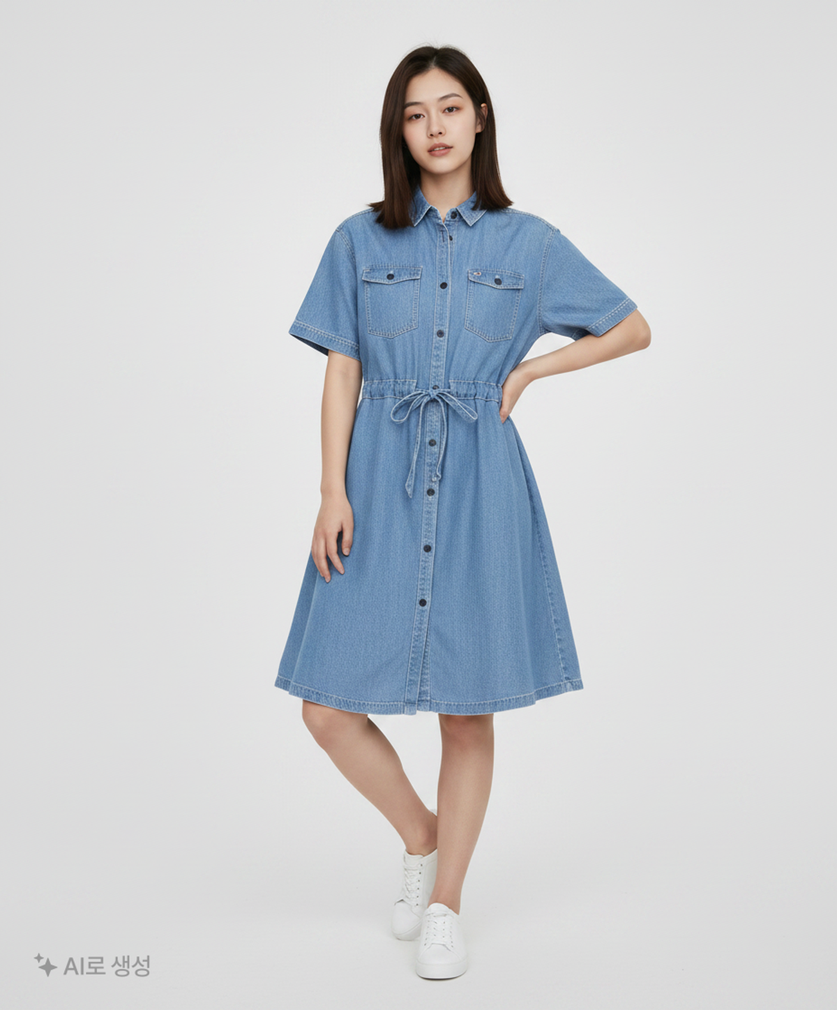 타미진스(TOMMY JEANS) 미디 원피스 XS