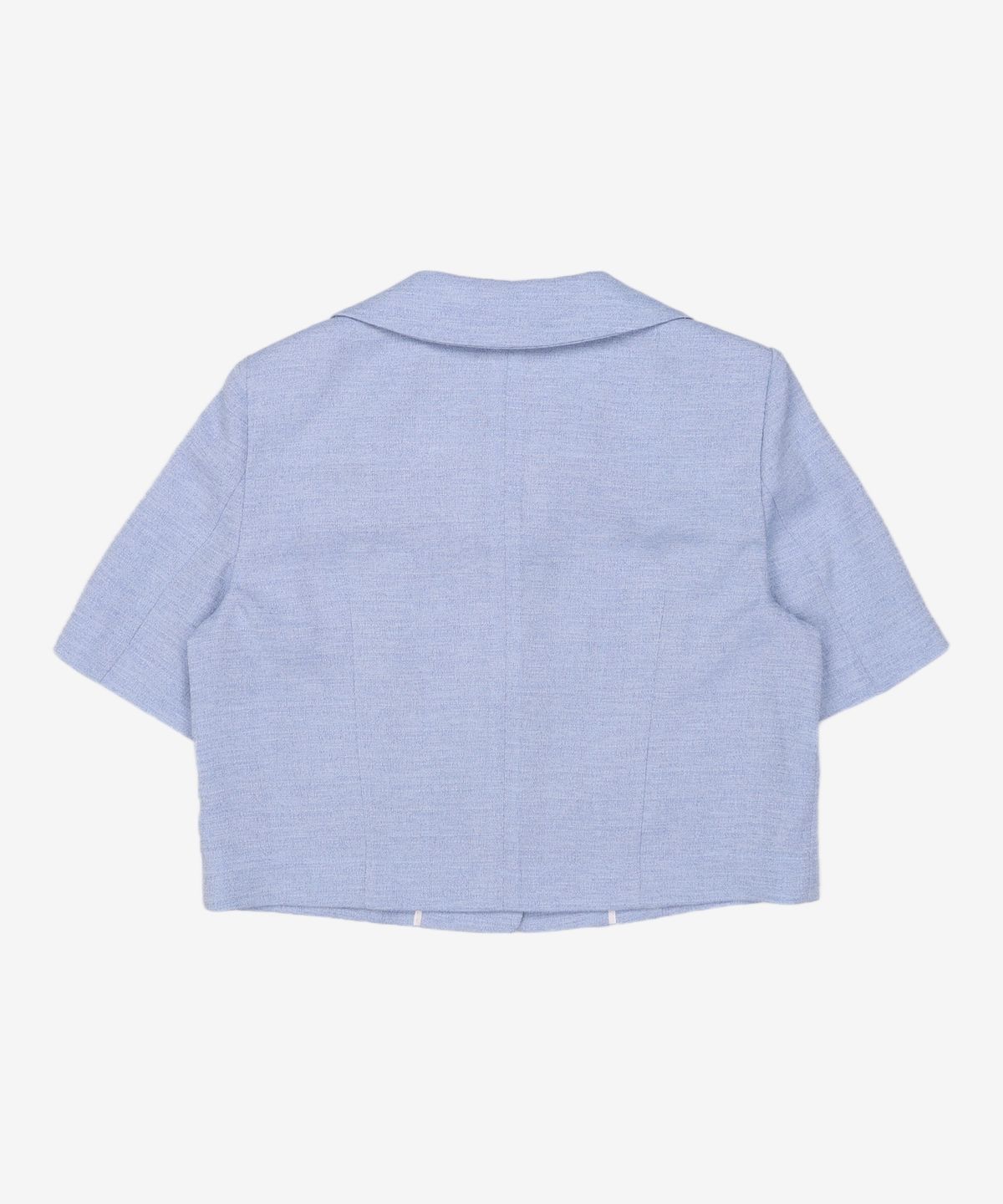 미쏘(MIXXO) 윙카라 반팔 트위드 자켓_MIWJKD512G L