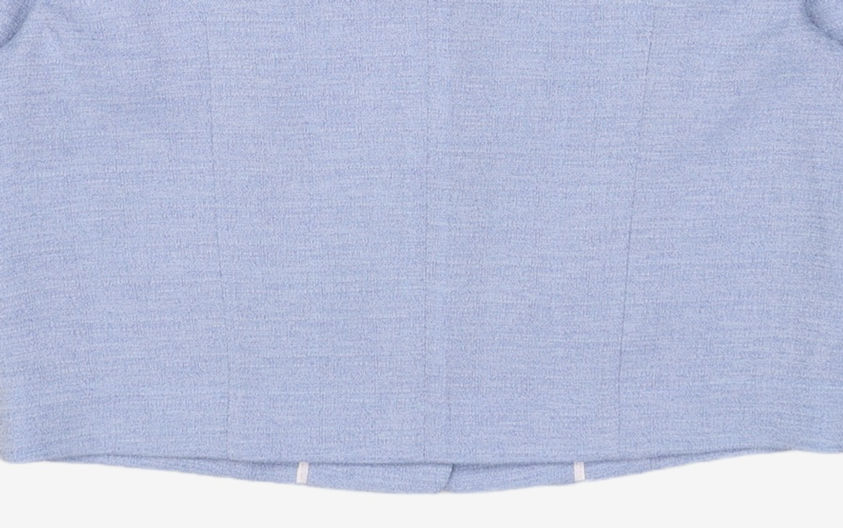 미쏘(MIXXO) 윙카라 반팔 트위드 자켓_MIWJKD512G L