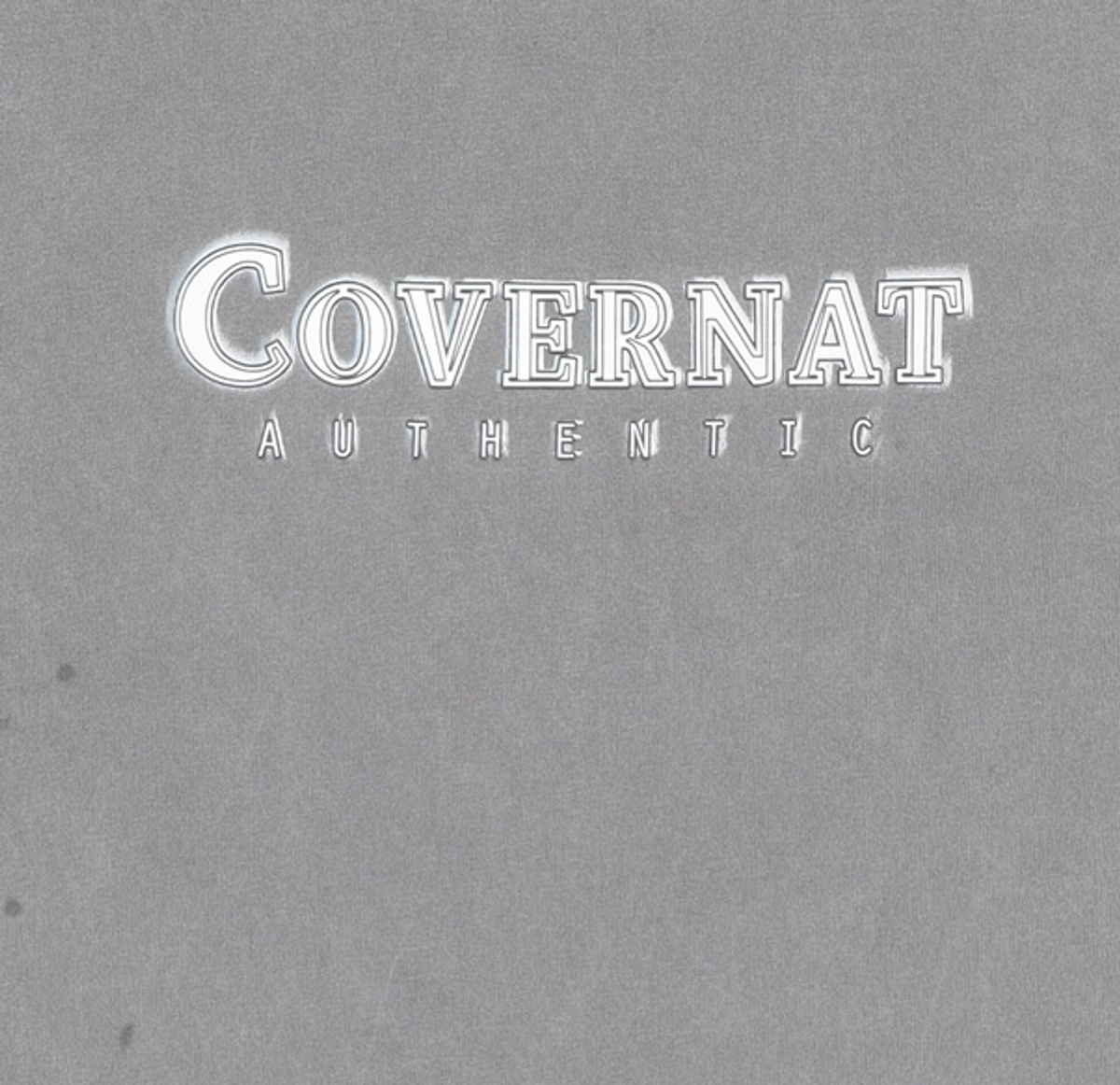 커버낫(COVERNAT) 네온 로고 다잉 티셔츠 Charcoal XS