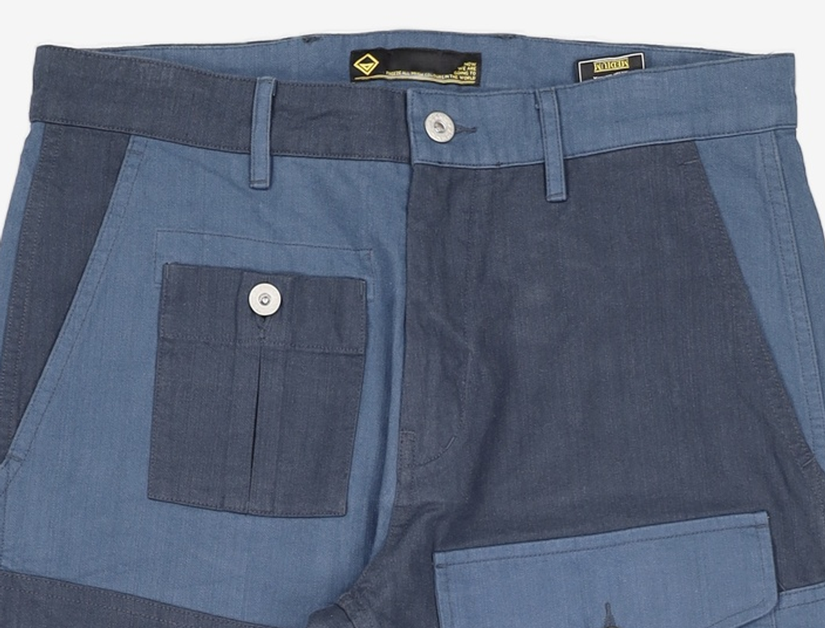 프리즘웍스(FRIZMWORKS) HBT PATCHWORK PANTS _ NAVY M