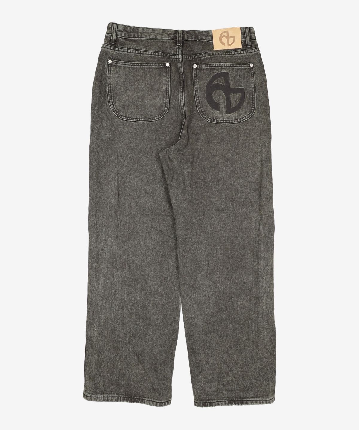 노매뉴얼(NOMANUAL) SEMIWIDE DENIM PANTS - DARK GREEN L