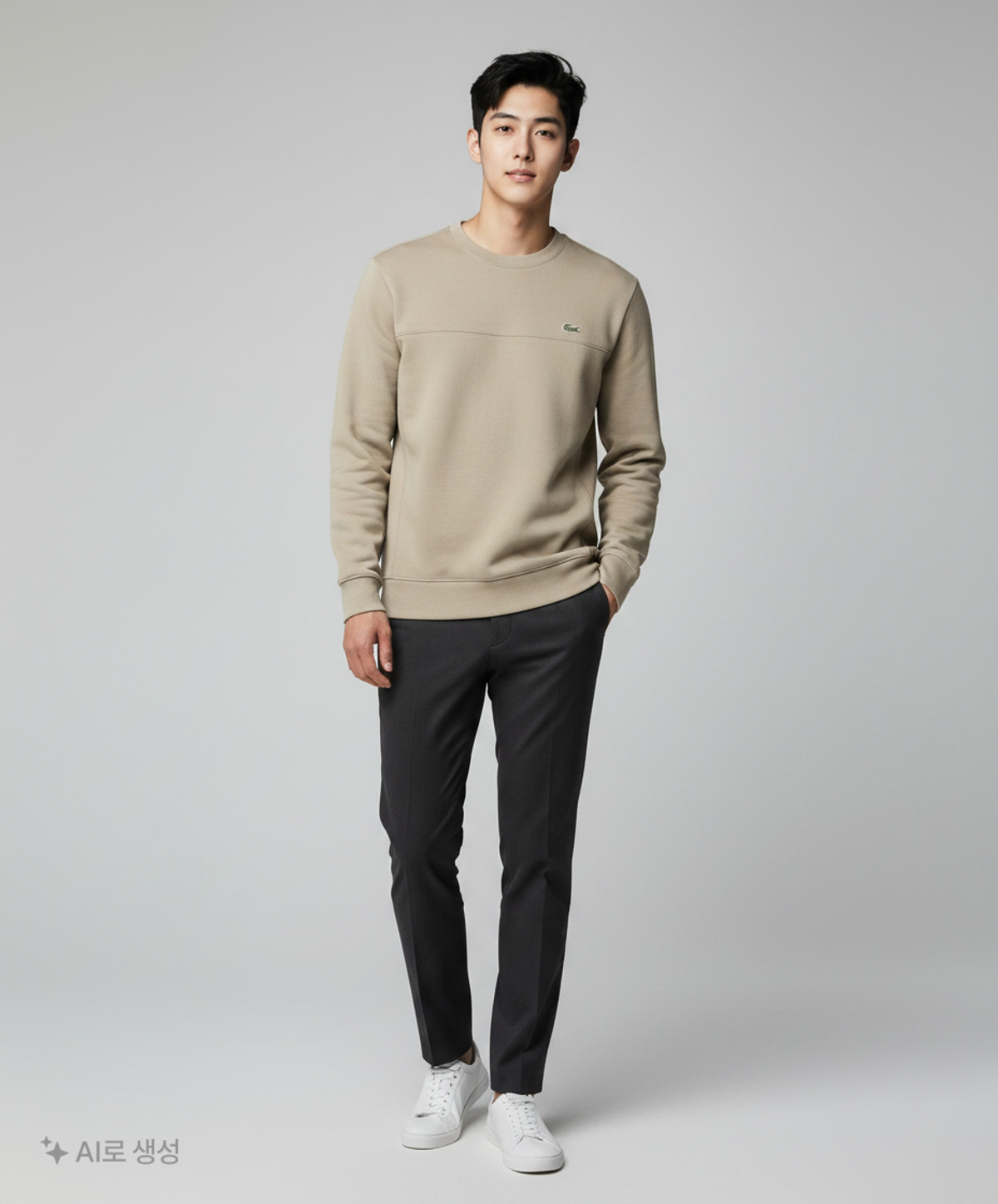 라코스테(LACOSTE) 남성 테크니컬 맨투맨 SH406E-53N SMI 105