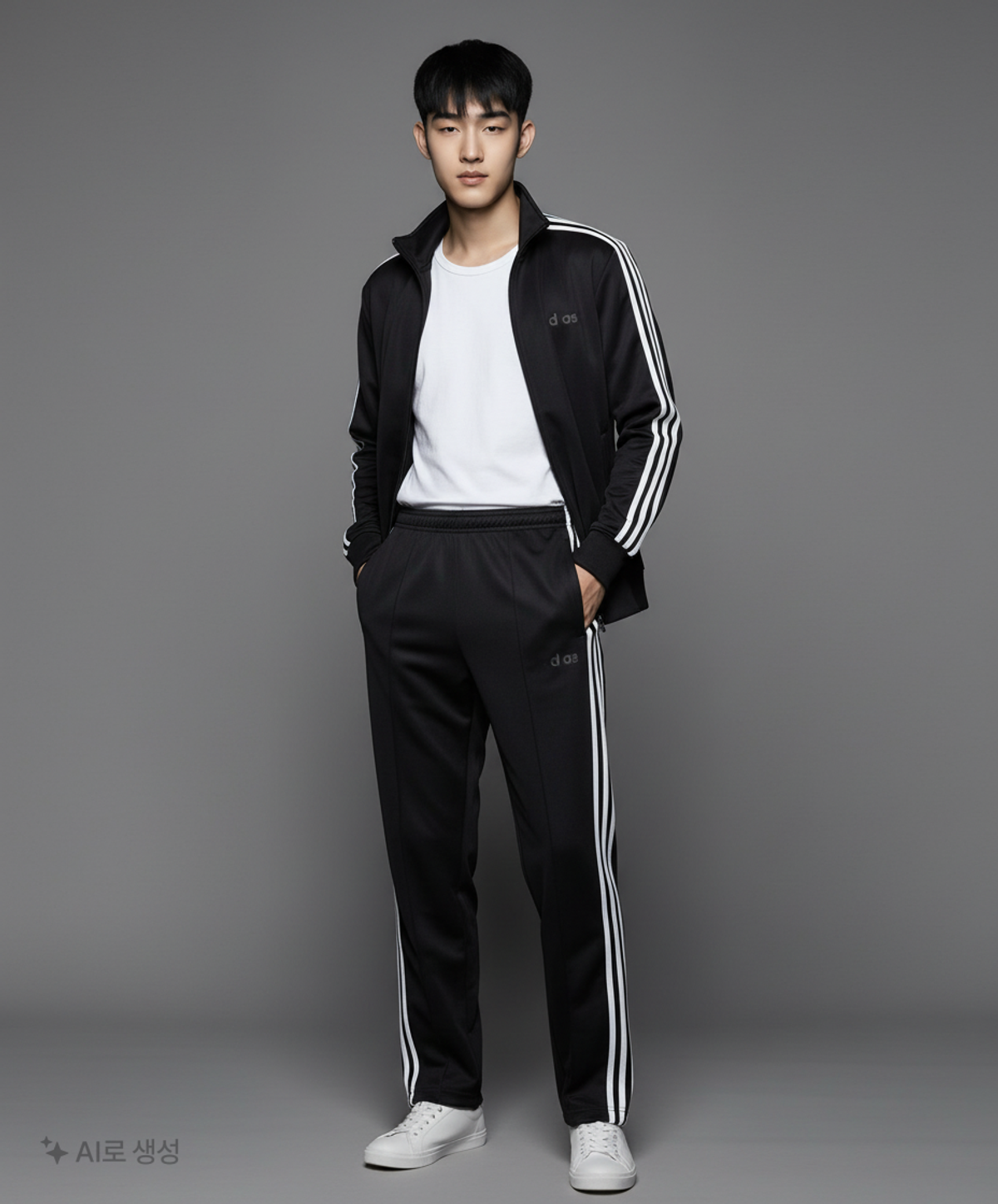 아디다스(ADIDAS) 테이퍼드 3S 팬츠 - 블랙:화이트 / DU1804 XL