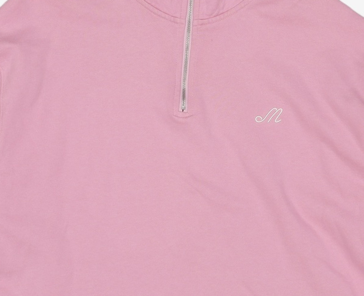 마리떼 프랑소와 저버(MARITHÉ + FRANҪOIS GIRBAUD) W HALF ZIPUP CROP SWEATSHIRT pink M