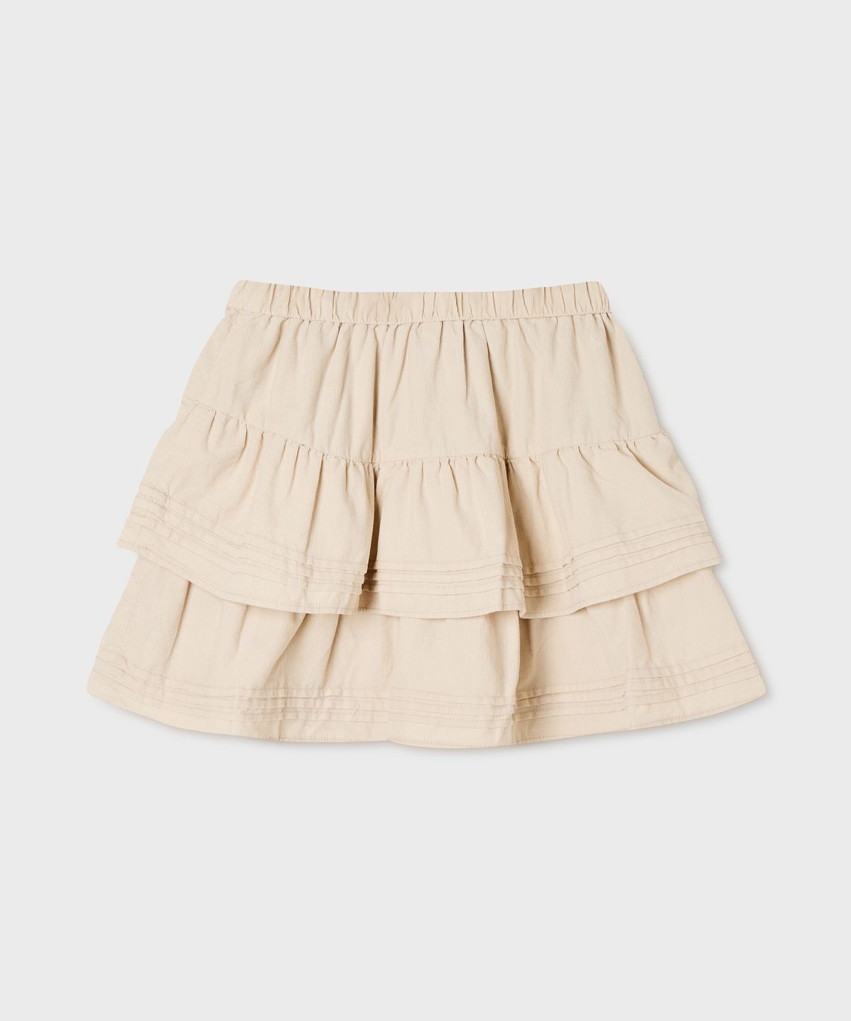 후아유(WHO.A.U) Corduroy Short Tiered Skirt / WHWHG4921F