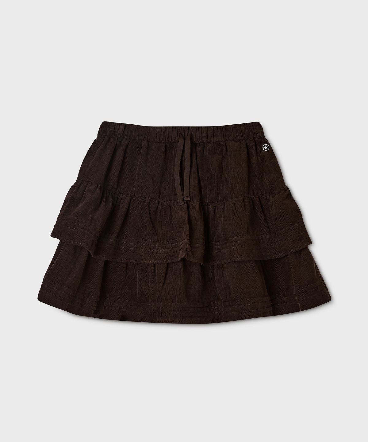 후아유(WHO.A.U) Corduroy Short Tiered Skirt / WHWHG4921F