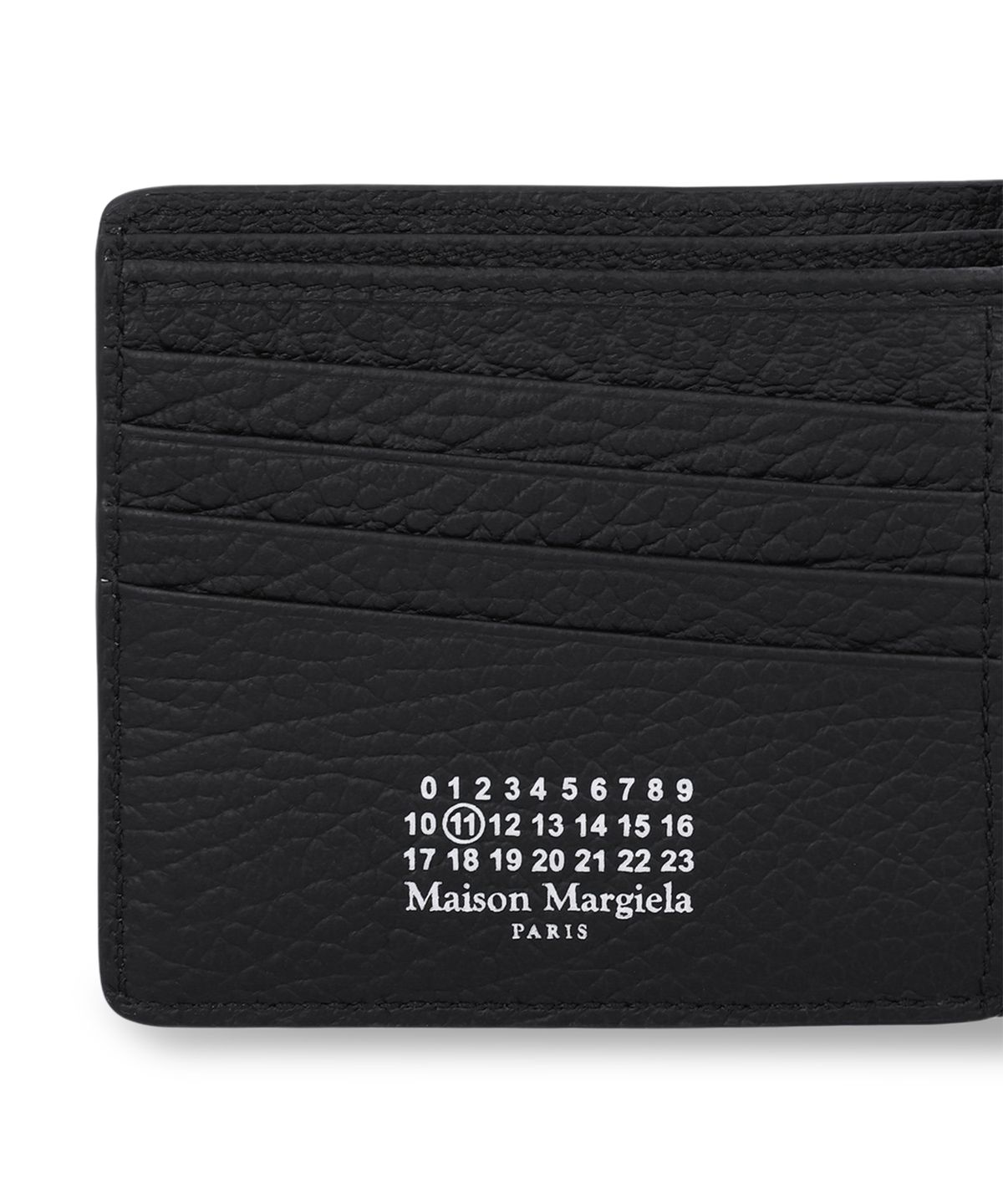 메종 마르지엘라(MAISON MARGIELA) 4 스티치 슬림 2 바이폴드 반지갑 - 블랙 / SA1UI0016P4455T8013