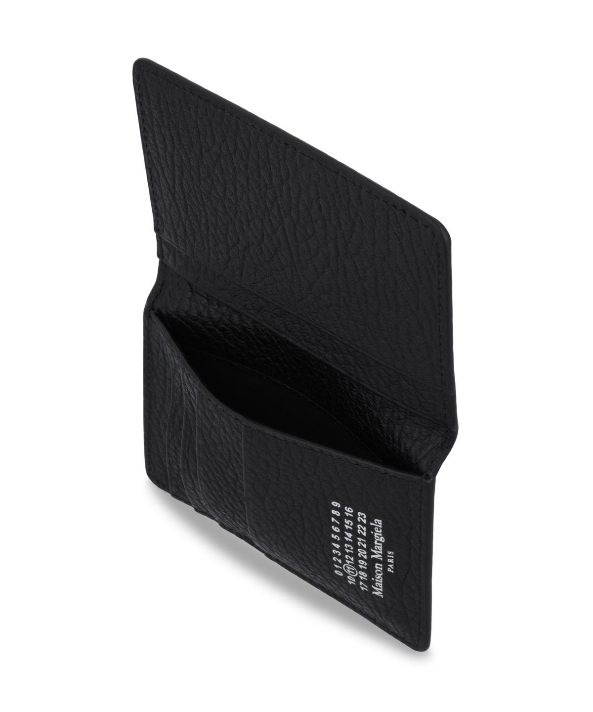 메종 마르지엘라(MAISON MARGIELA) 4 스티치 슬림 2 카드 홀더 - 블랙 / SA1VX0011P4455T8013