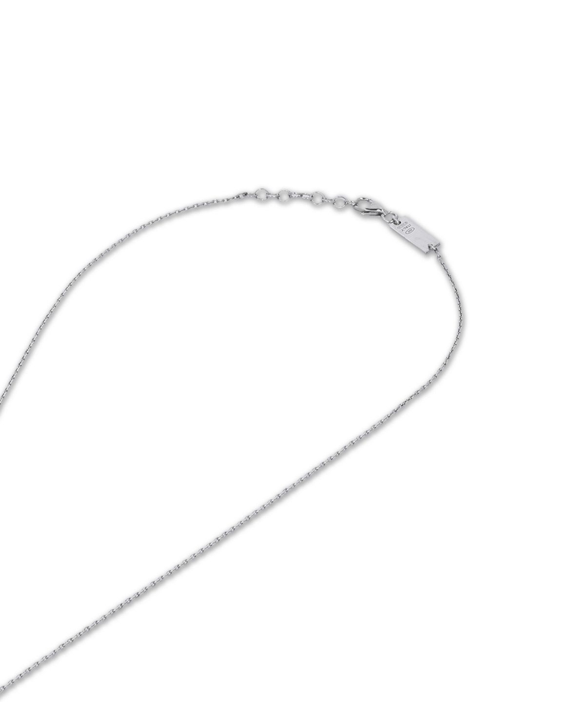 메종 마르지엘라(MAISON MARGIELA) 로고 레퍼런스 링 3MM 목걸이 - 실버 / SM1UU0066P8865102