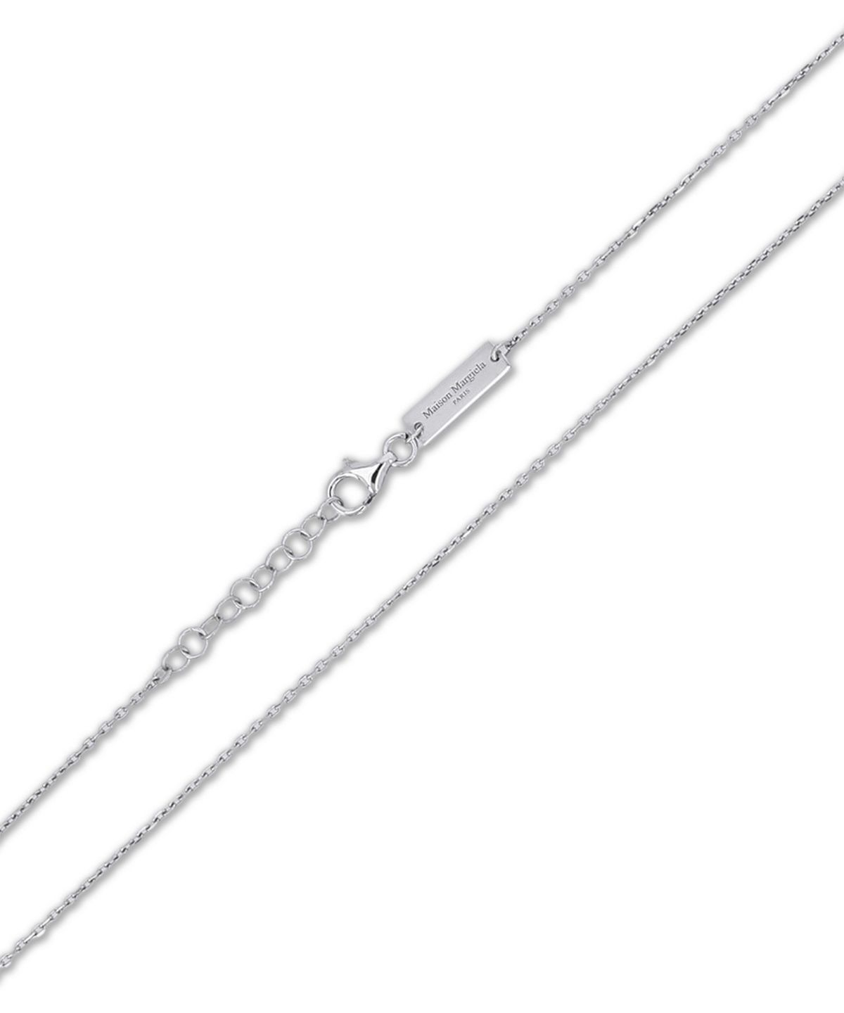 메종 마르지엘라(MAISON MARGIELA) 로고 레퍼런스 링 3MM 목걸이 - 실버 / SM1UU0066P8865102