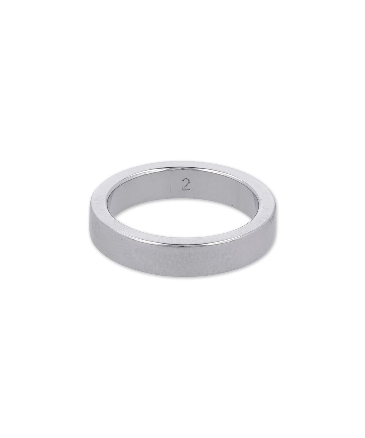 메종 마르지엘라(MAISON MARGIELA) 로고 레퍼런스 4MM 반지 - 실버 / SM1UQ0123P8865102