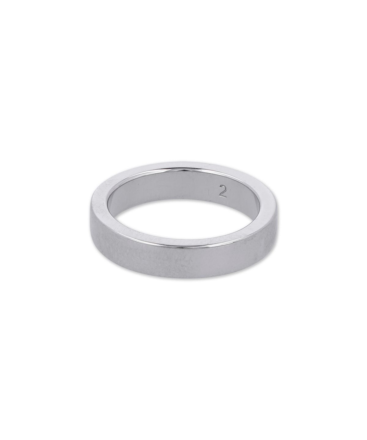메종 마르지엘라(MAISON MARGIELA) 로고 레퍼런스 4MM 반지 - 실버 / SM1UQ0123P8865102