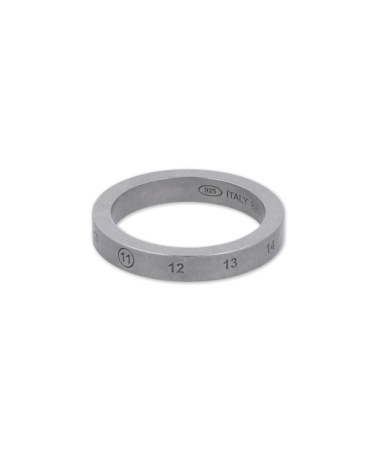 메종 마르지엘라(MAISON MARGIELA) 넘버링 로고 3MM 반지 - 실버 / SM1UQ0127P9246121