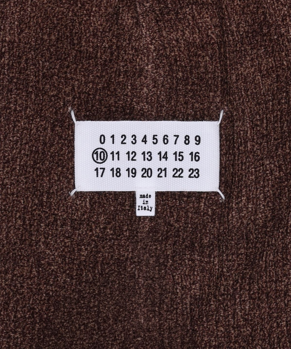 메종 마르지엘라(MAISON MARGIELA) 스트라이프 니트 비니 - 브라운 / S50TB0022M13324001F
