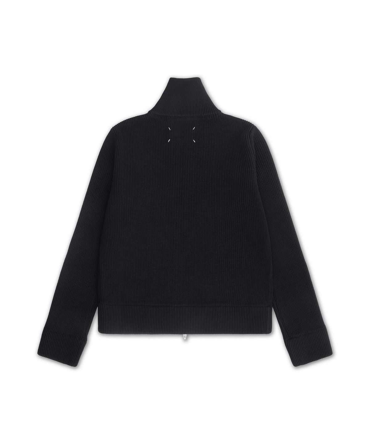 메종 마르지엘라(MAISON MARGIELA) 울 코튼 블렌드 카미옹뇌르 가디건 - 블랙 / S51HP0035S17781900F
