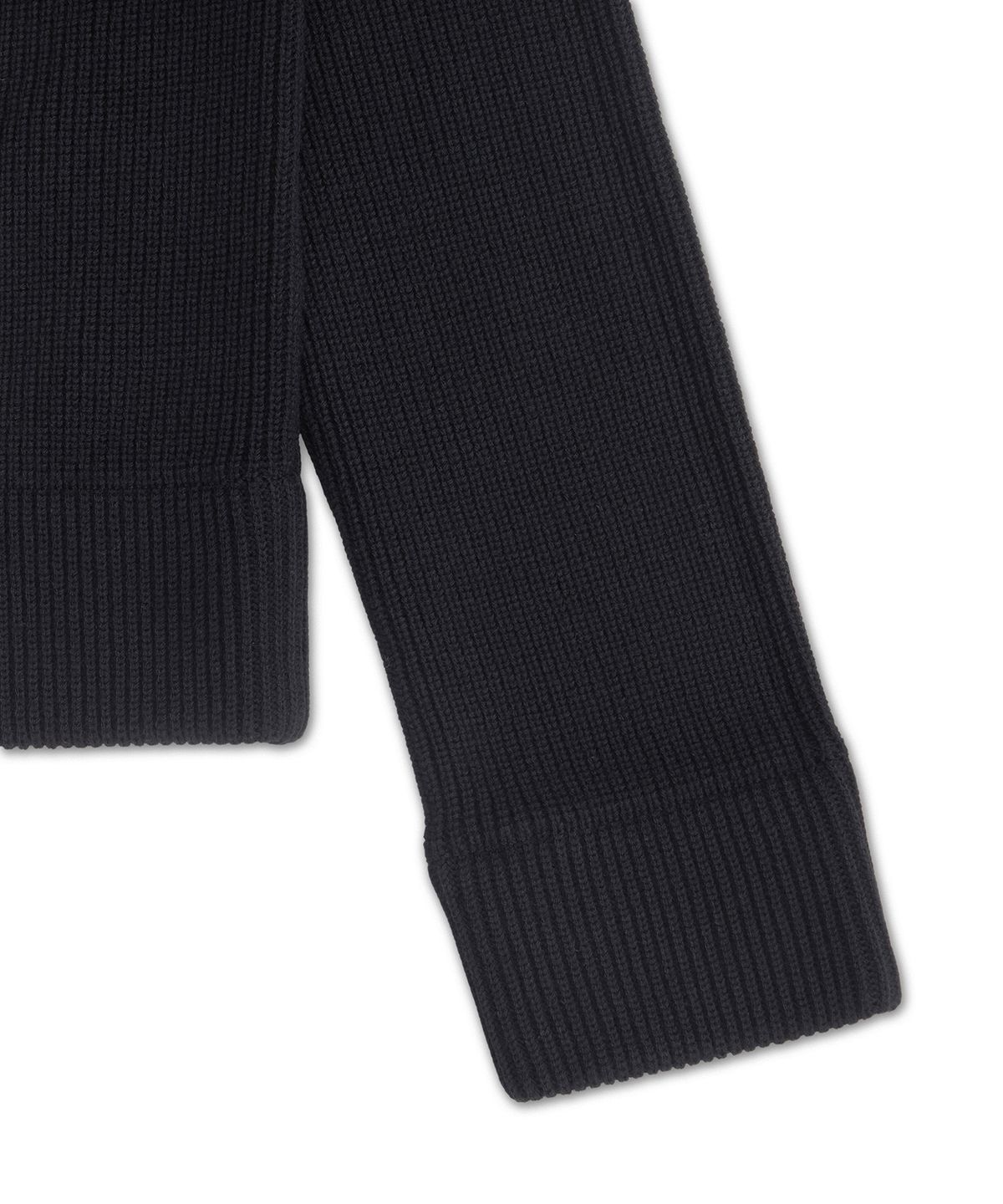 메종 마르지엘라(MAISON MARGIELA) 울 코튼 블렌드 카미옹뇌르 가디건 - 블랙 / S51HP0035S17781900F
