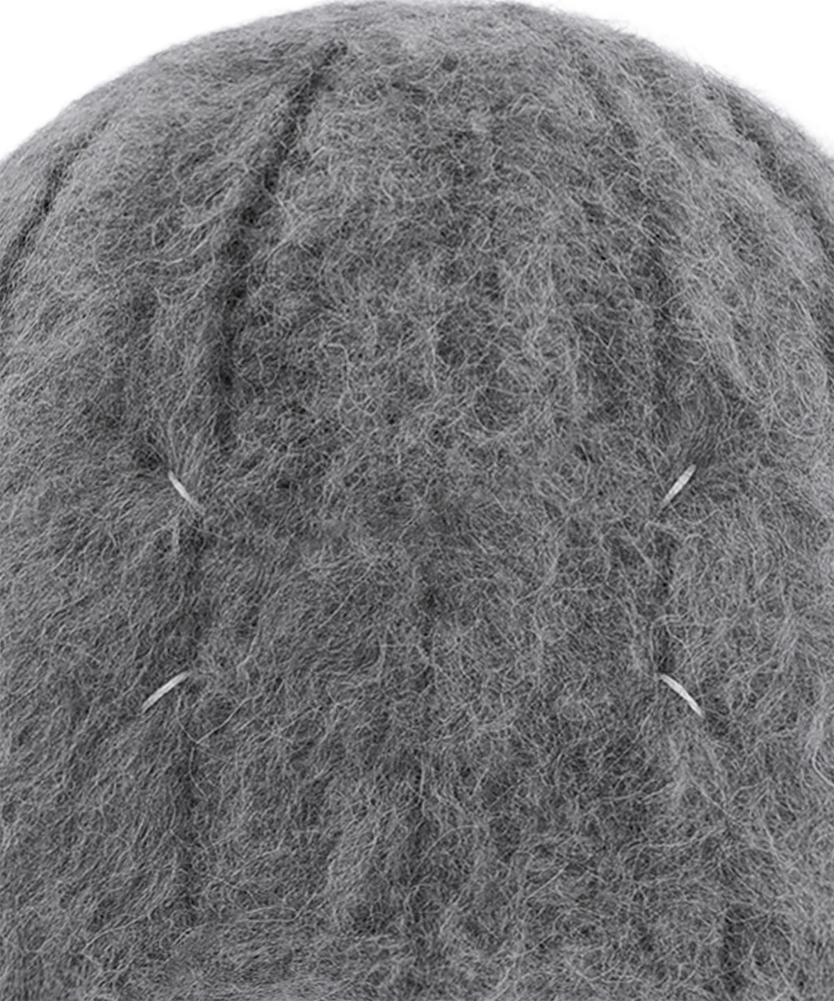 메종 마르지엘라(MAISON MARGIELA) 알파카 울 리브드 비니 - 차콜 그레이 / S50TB0023M13314852M