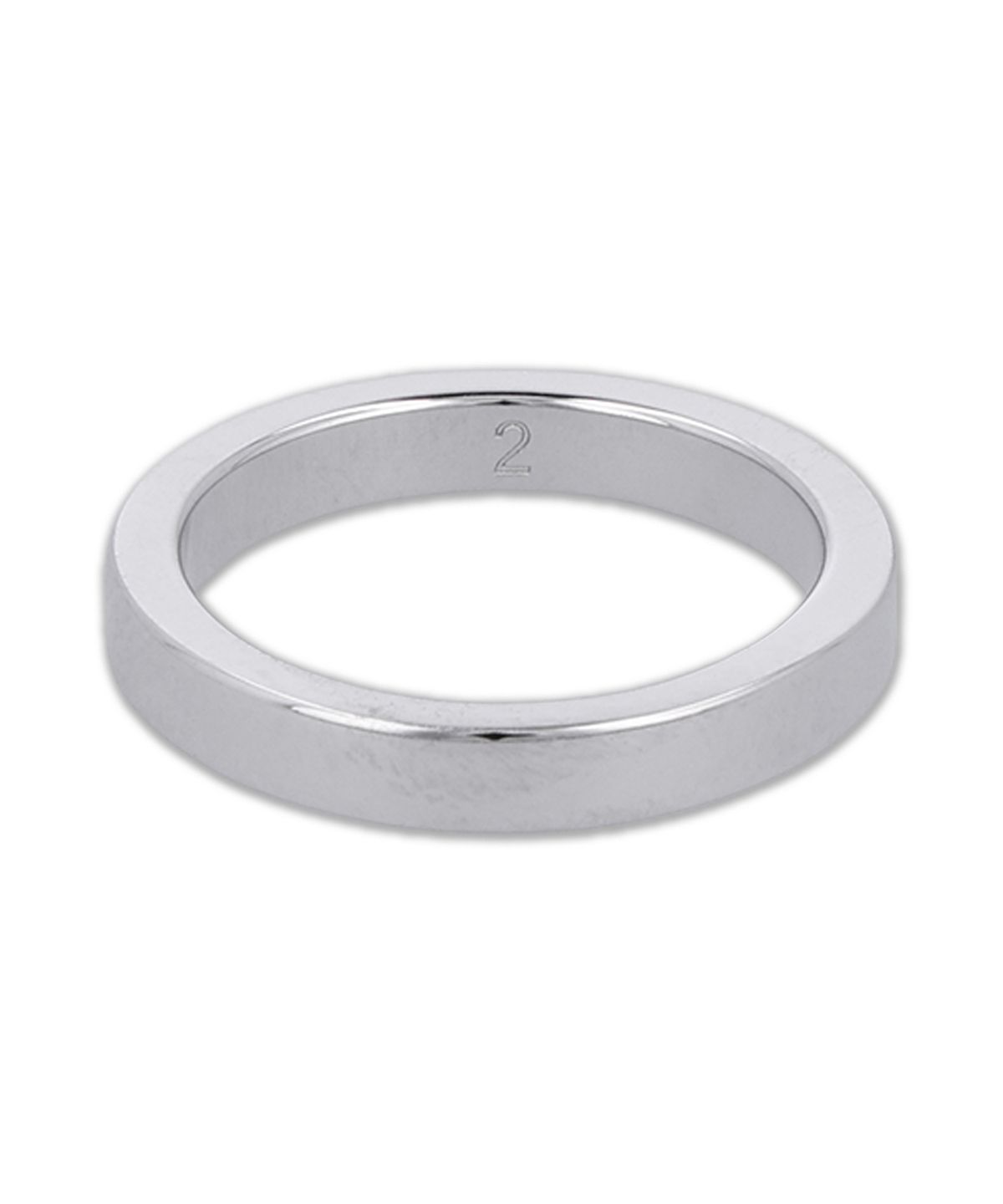 메종 마르지엘라(MAISON MARGIELA) 로고 레퍼런스 3MM 반지 - 실버 / SM1UQ0122P8865102