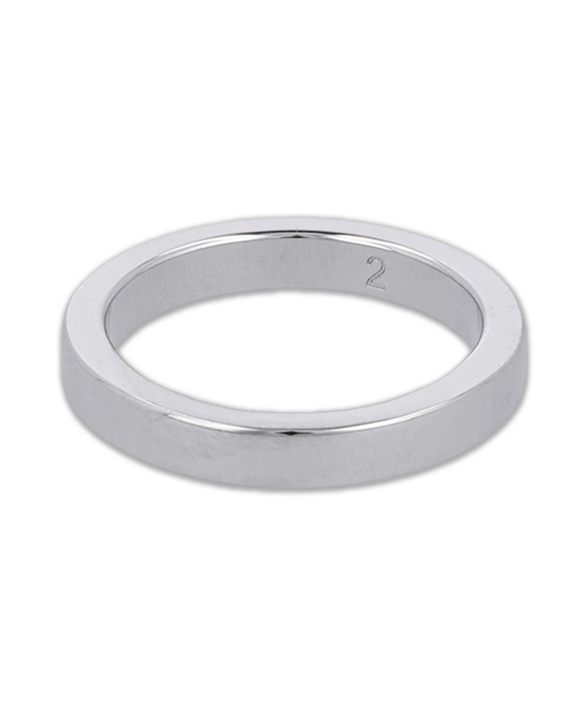 메종 마르지엘라(MAISON MARGIELA) 로고 레퍼런스 3MM 반지 - 실버 / SM1UQ0122P8865102