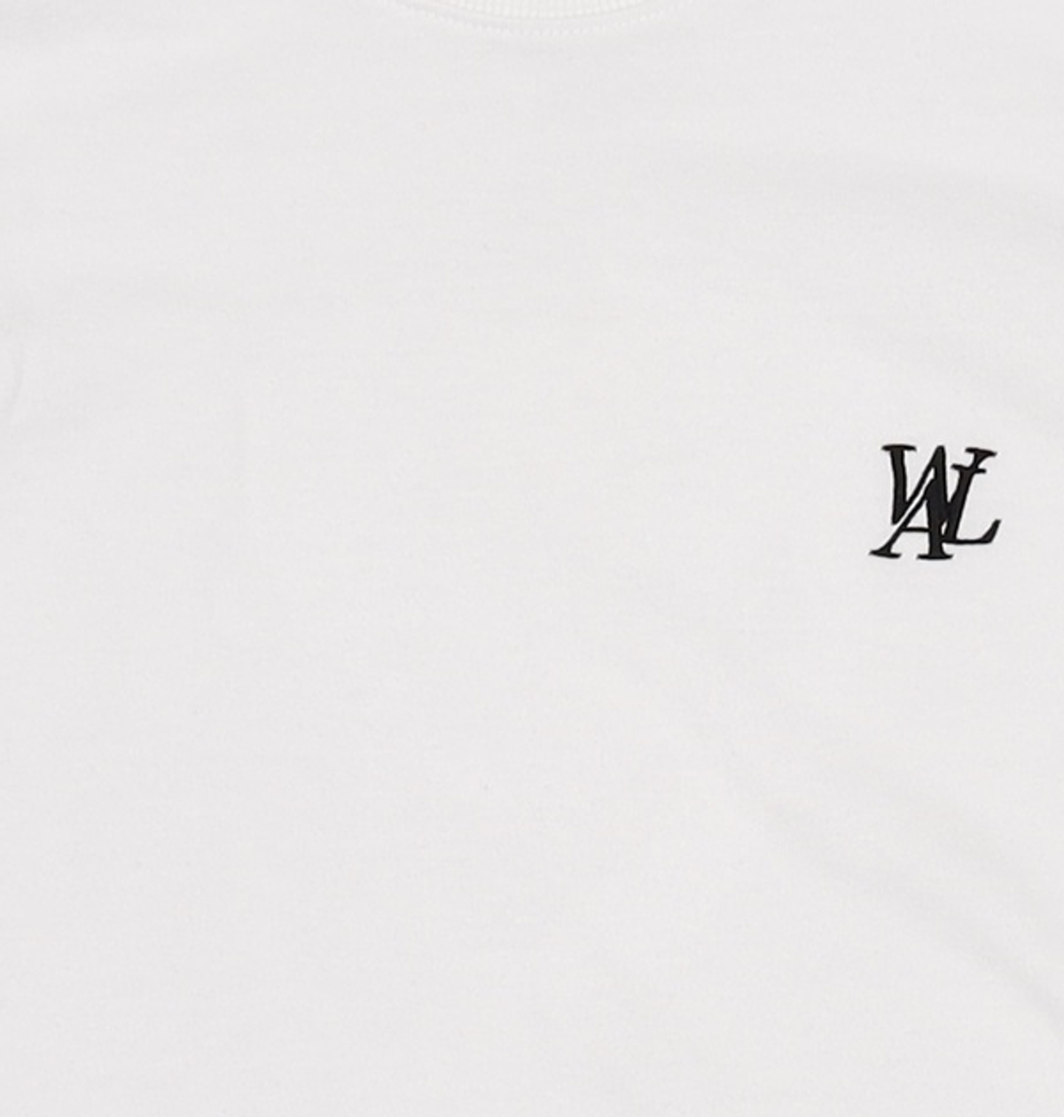 우알롱(WOOALONG) Signature soft slim line T-shirt - WHITE S