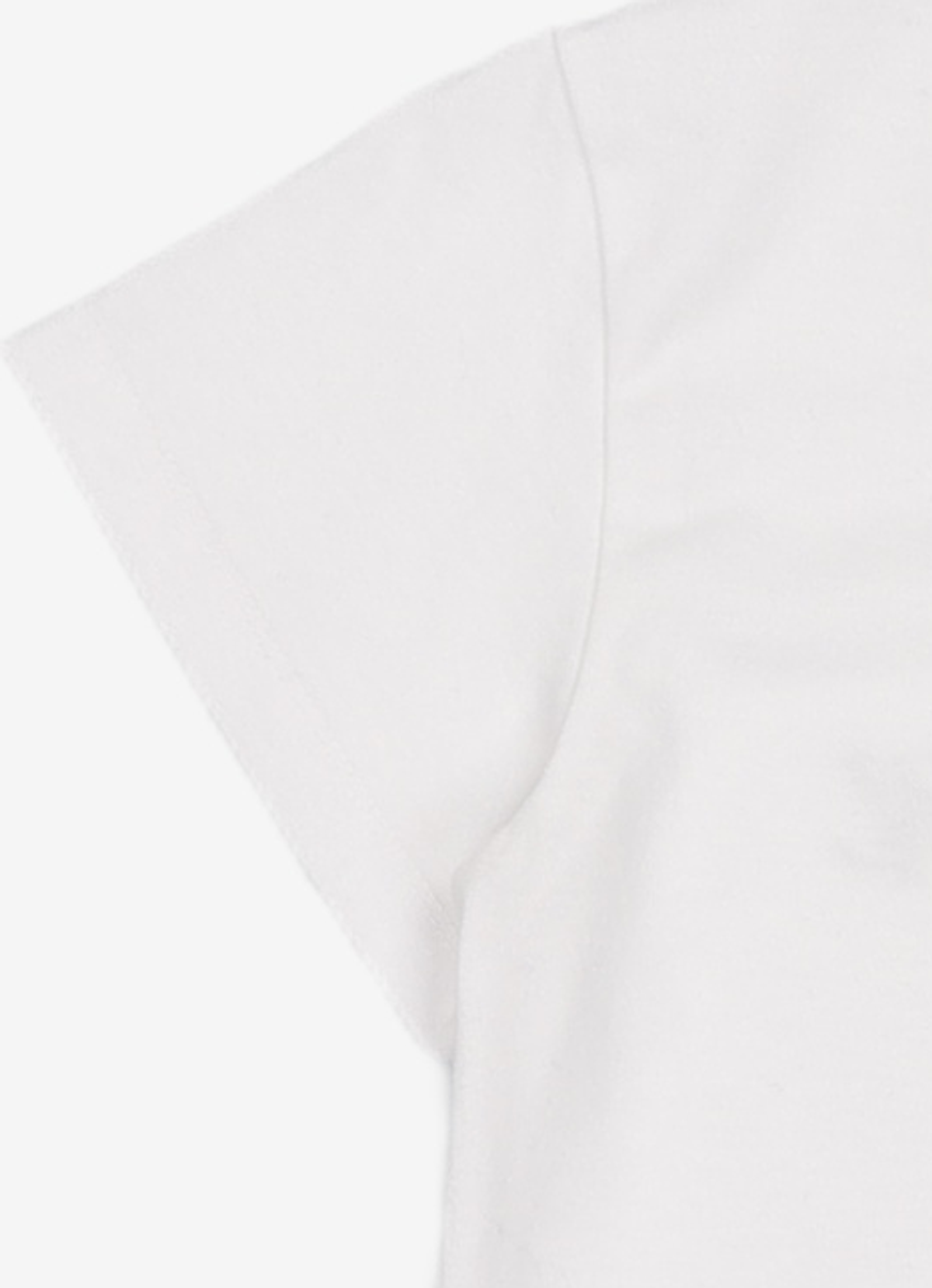 우알롱(WOOALONG) Signature soft slim line T-shirt - WHITE S