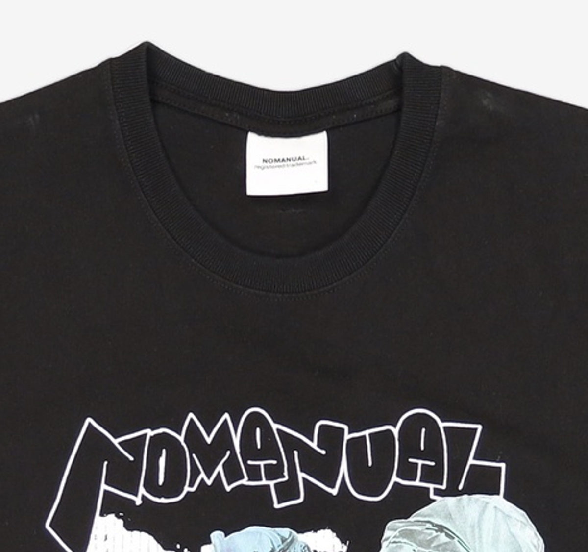 노매뉴얼(NOMANUAL) BACKPACK T-SHIRT - BLACK L